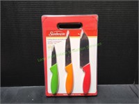 Sunbeam Cutting Board & Knife Set