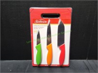 Sunbeam Cutting Board & Knife Set