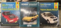 3 Haynes Auto Manuals