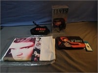 Elvis Presley collector items including a pillow
