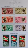 BURUNDI COLLECTION MINT/USED AVE-VF H