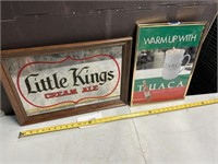 LITTLE KINGS AND TUACA ADVERTISING MIRRORS