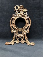 Antique Cast Iron Victorian Mantle Clock Frame