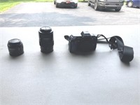 Minolta 35mm Camera with Lenses
