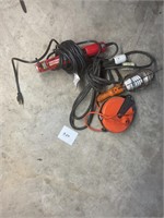 Craftsman drop light, heavy duty extension cord
