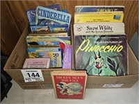 Disney books & albums - many vintage!