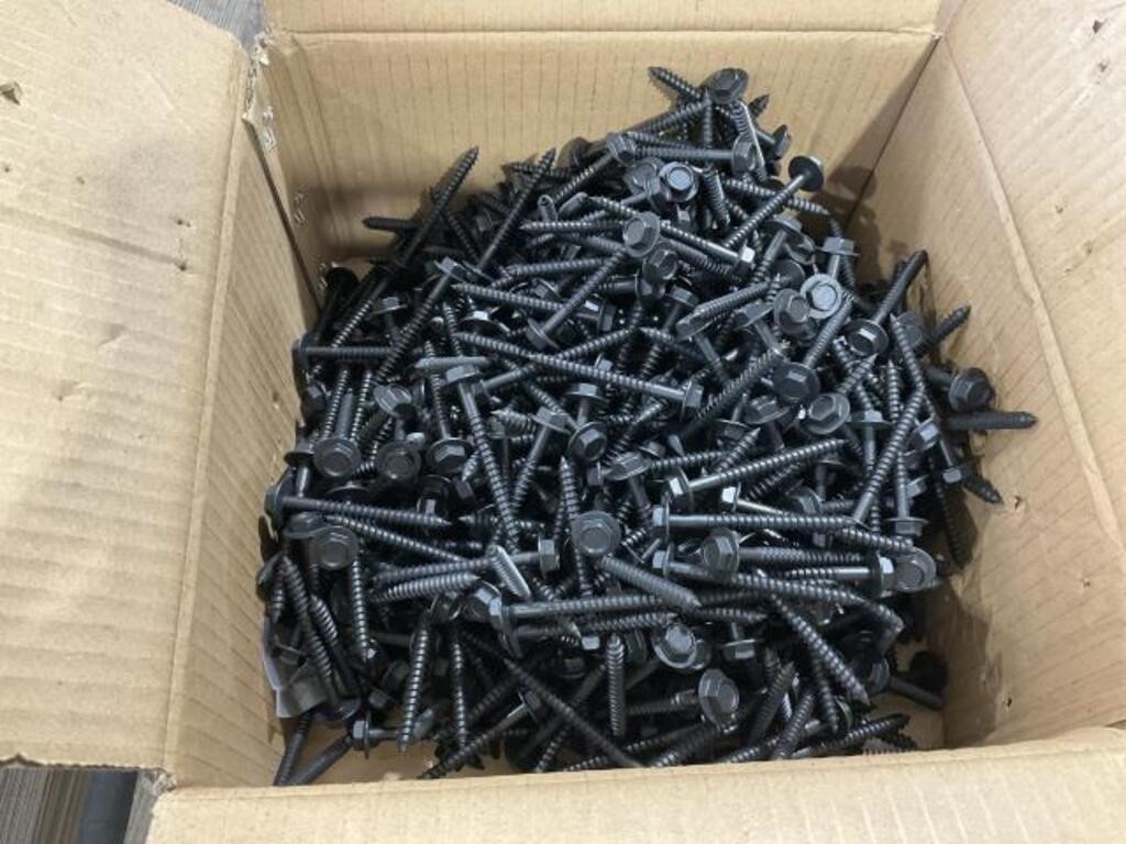 Box of #14-10 x 2 1/2 Hex washer Head Screws