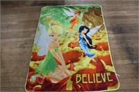 TINKERBELL CHILD'S BLANKET - DOUBLE SIDED