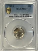 S - 1949-S ROOSEVELT DIME (D37)