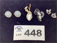 BROOCHES AND CLIP ON EARRINGS