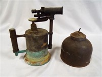 OLD Oil Can & Antique Blow Torch