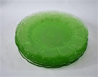 8 Jeanette Green Uranium CHERRY BLOSSOM Plates