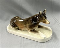 Royal Dux porcelain dog, Chien en porcelaine