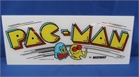 1980 Midway Pacman Plexiglass Sign from Machine