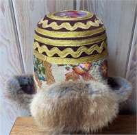 Uzbekistan Traditional Winter Festival Hat
