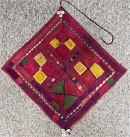 Lovely Old Barjana Embroidery Wall Hanging India