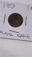 1857 flying Eagle cent