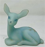 Fenton Hp Blue Satin Fawn By Amy S