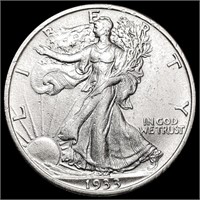 1933-S Walking Liberty Half Dollar CLOSELY