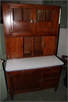 Hoosier Cabinet with H on the handles