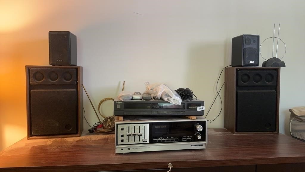 Technics disc player, and stereo receiver,