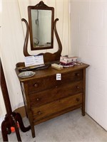 Antique Dresser with Mirror