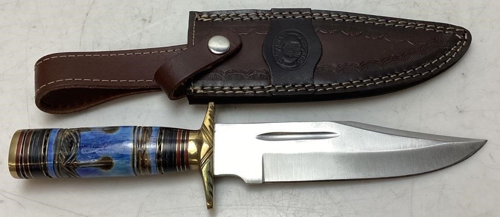 CHIPAWAY CLASSIC BONE HANDLED KNIFE, 12’’ L w