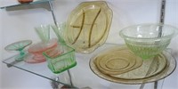 Group of Depression Glass