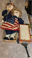 PATRIOTIC DOLLS & WAGON