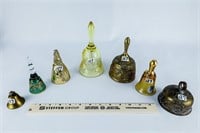 7 Bells - Brass, Enamel Decorated, and Gold