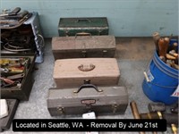 LOT, (4) TOOLBOXES (DOES NOT INCLUDE TOOLS)