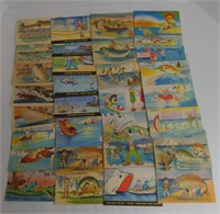 Large Lot Vintage Ashville Fishing Postcards