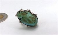 Bague en argent avec turquoise