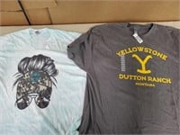 Yellowstone shirts both 2X