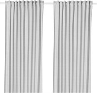 IKEA HANNALILL Curtains, 1 Pair, 145x250 cm, Grey