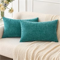 MIULEE Pack of 2 Couch Throw Pillow Covers 12x20 I