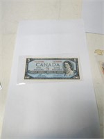 1954. CANADA FIVE DOLLAR BILL