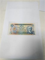 1979 CANADA FIVE DOLLAR BILL