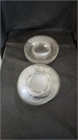 Clear Salad or Dessert Plates with Inverted