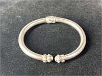 Italian Silver Clamper Bracelet