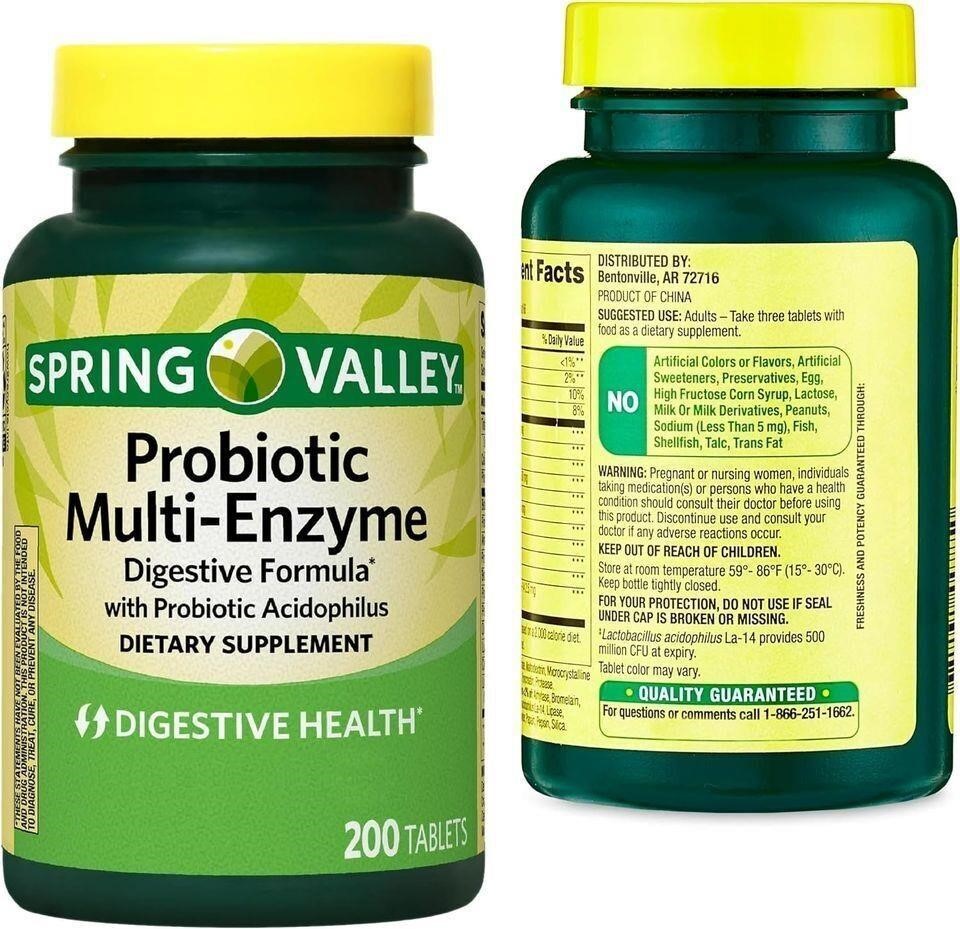 Spring Valley Probiotic Multi-Enzyme