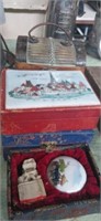 Lot with 4 oriental trinket boxes with contents