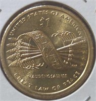 2010 great law of peace US Sacagawea $1 coin