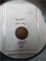 1867 XF Indian head penny Semi-key