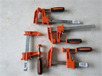 4 orange clamps