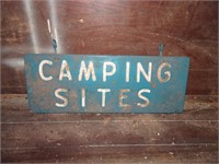 Wooden Camping Sites Sign – 25x9