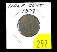 1809 U.S. half cent