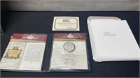 1965 Canada QEII Voyager Silver Dollar With COA