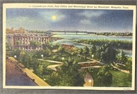 Vintage Stamped Confederate Park Postcard PPC