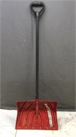 New Suncrest Steel Core Snow Shovel Red